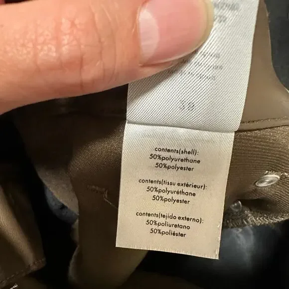 WeWoreWhat Vegan Leather Flare Pant Size 28